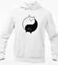 Ying Yang Kittens Hooded Sweatshirt Cute Cat Unisex Spiritual Zen Peace Animal  - Image 2