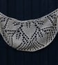 Chunky hand knit lace capelet in ivory 100% wool - design SB168 - Image 7