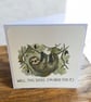 The Solidarity Sloth "Thinking of You Card". Well This Sucks Sloth Support Card  - Image 3