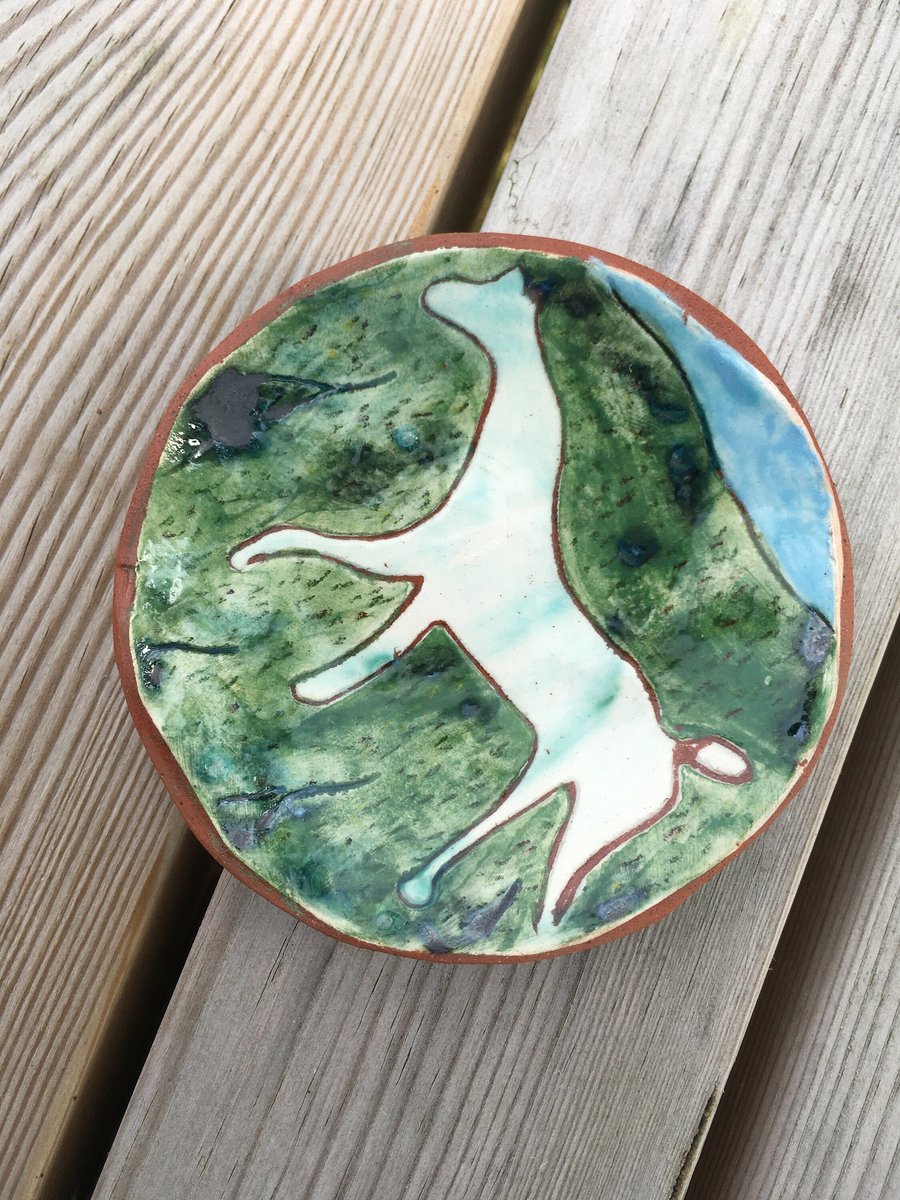 White Horse Palm Dish