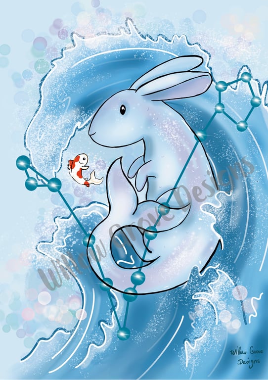 Pisces rabbit print 