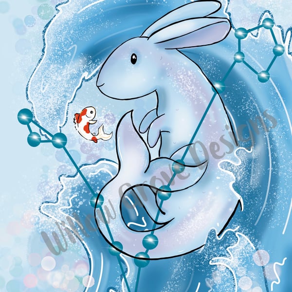 Pisces rabbit print 