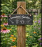25cm x 10cm Slate hanging rectangle sign (personalised)