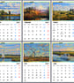 2027 Calendar Norfolk Broads Art A4 Page Per Month 