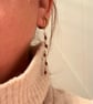 Heartfire Garnet grade AAA faceted drop earrings stainless steel