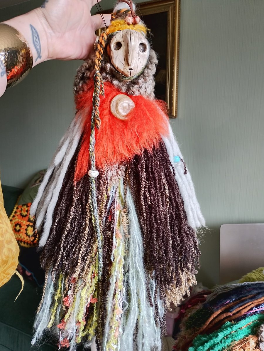 Spirit doll, shaman doll, witch, altar, witchcraft, poppet doll, 