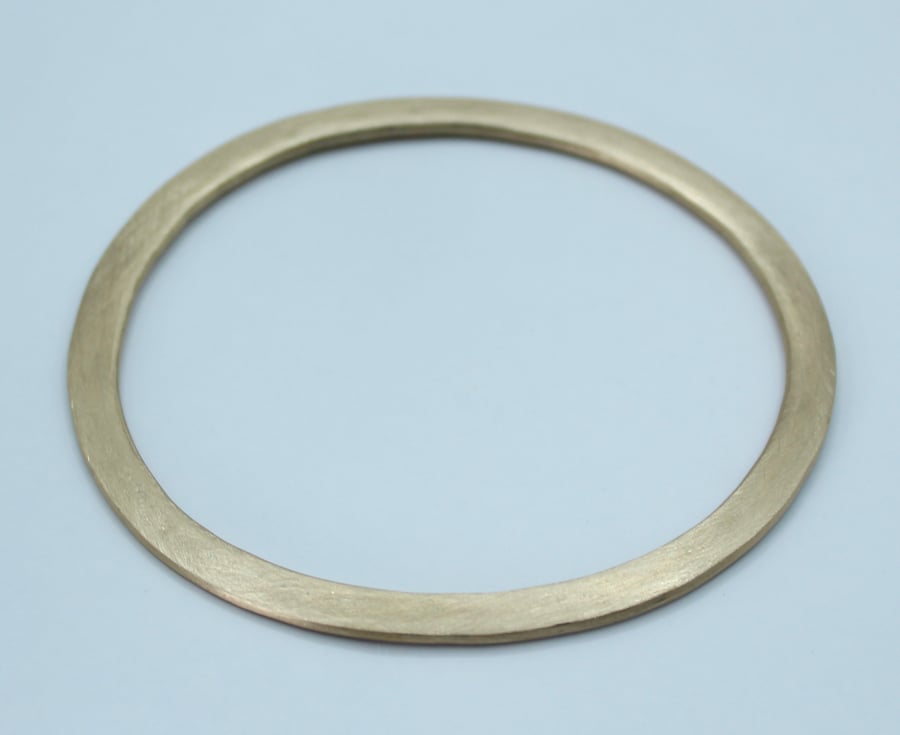 Honey Bronze, Matt Oval Bangle, Eighth Wedding Gift