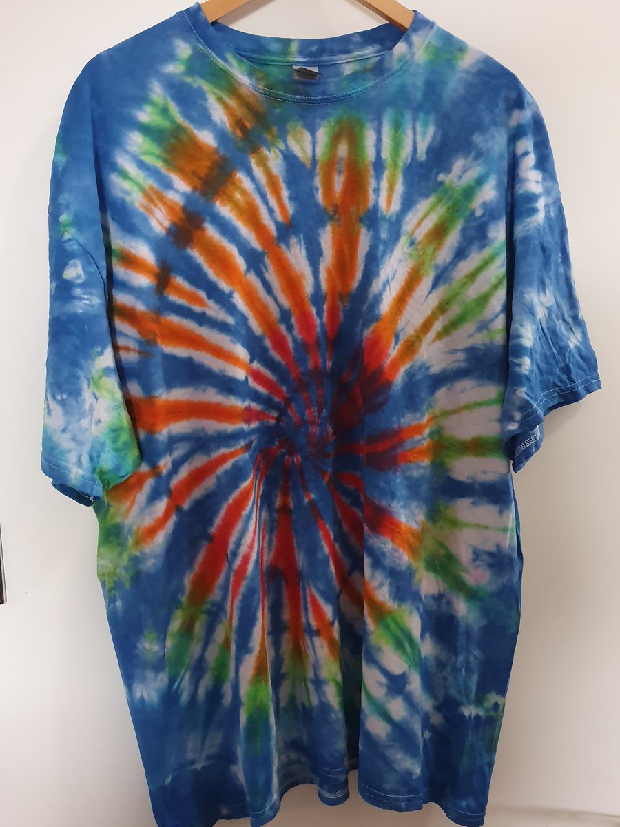 Tie Dye Spiral T-shirt, 2xl Adult 