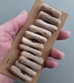 Set of eleven driftwood toggle buttons with single hole - Image 1