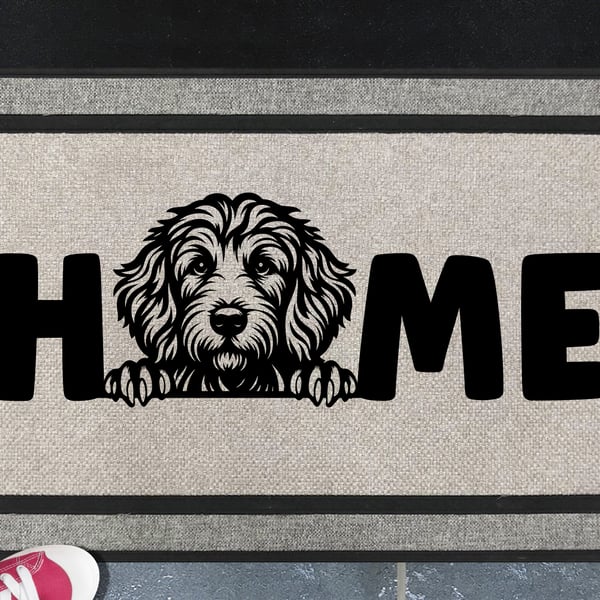 Goldendoodle Home Door Mat No.2 - All Weather Doormat - 45x70cm 