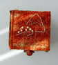 Unique hand embroidered handmade keepsake box in harris tweed - Image 4