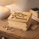 Handmade Wooden Keepsake Box – “You Are Special” – Scroll saw cut Memory Box