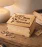 Handmade Wooden Keepsake Box – “You Are Special” – Laser Cut Memory Box – Velvet