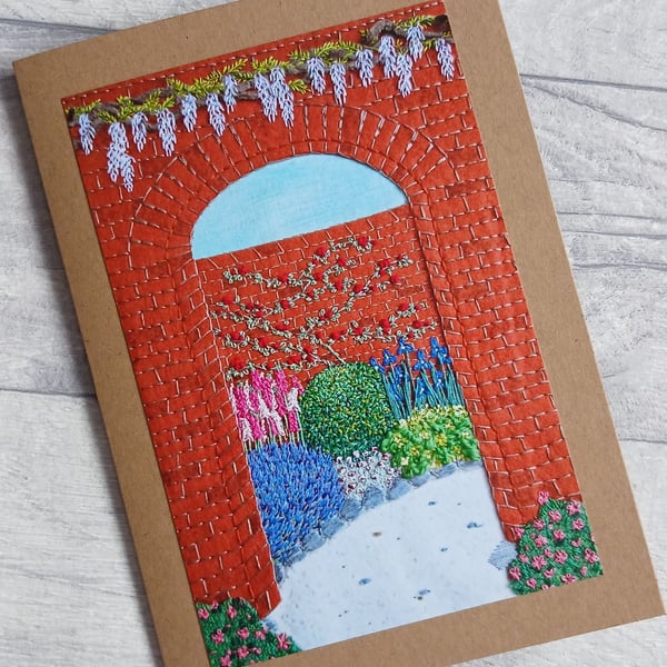 Walled Garden Photo Greetings Card, Birthday Card, Notecard