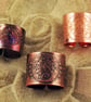 Etched Copper moongazing Hare Ring - Adjustable size - Image 2