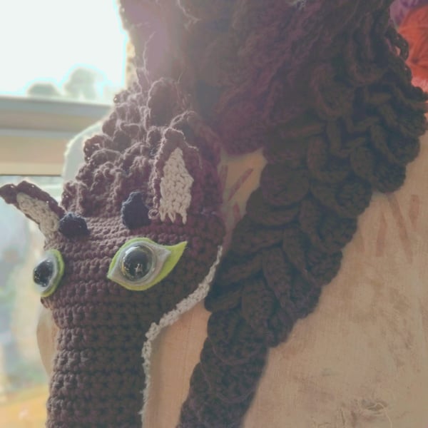 Chocolate Dragon Stole