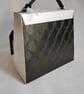 Classic Black and White Handbag Style Gift Box Bag with Snowflakes  - Image 5