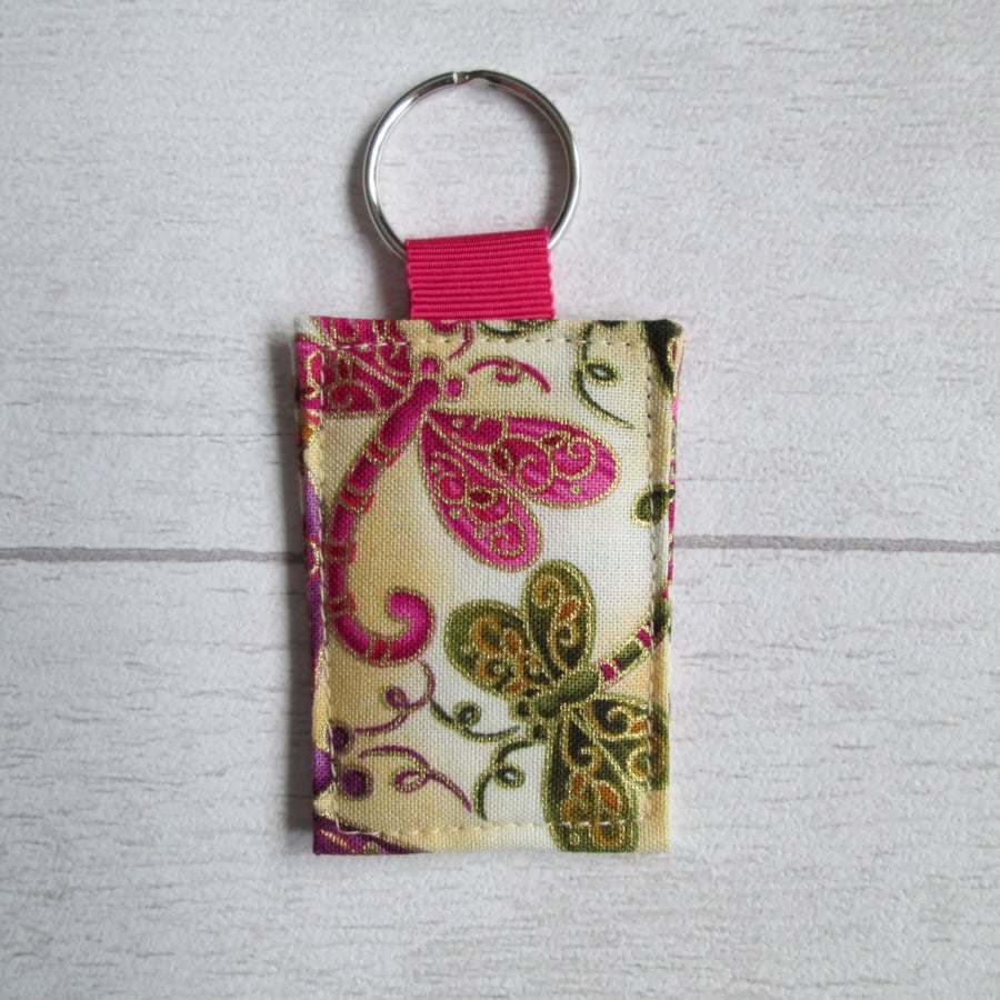 SOLD - Dragonfly Keyring, Bag Tag, Luggage Tag