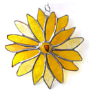 Yellow Flower Stained Glass Suncatcher Handmade 004 Sunflower