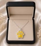 In loving memory paw pendant laid  with ashes  - Image 3