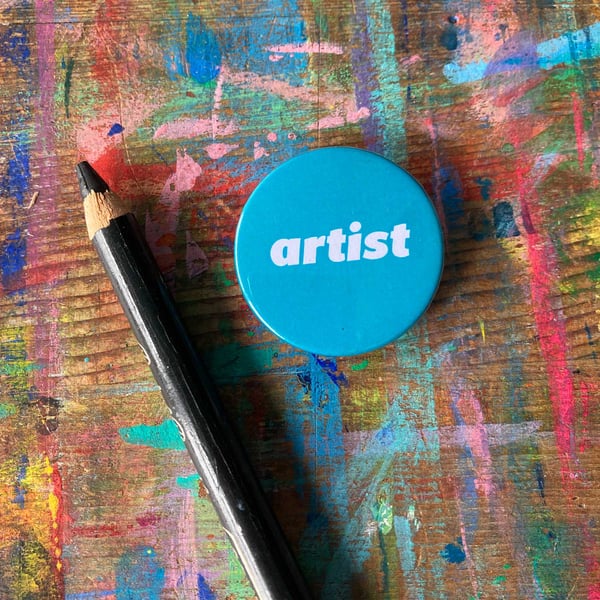 artist badge by Jo Brown Happy Tomato 