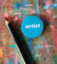 artist badge by Jo Brown Happy Tomato  - Image 1