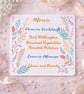 Pastel Leaf Wedding Menu Card. Botanical Wedding Menu  - Image 1