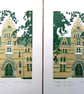 Meadow Building, Christ Church - Oxford linoprint - Image 4