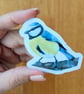 Blue Tit Bird Vinyl Sticker Original Artwork waterproof single stickers - Image 4