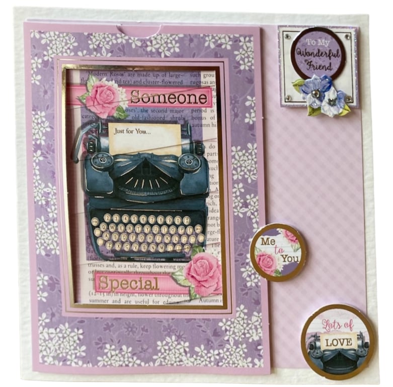 Card. Blank Card for a Special Friend with a Hidden Rhyme.