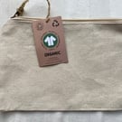 Natural Organic Cotton make-up Bag (med)