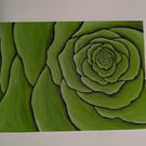 Green Rose Oil Painting. 2026-08-23