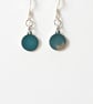 Dainty Silver Earrings, Sterling Silver Tiny Full Moon Minimalist Earrings - Image 7