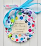 Best Teacher Personalised Hoop,  From Child Name Class 2025,  Spot Cotton TA 