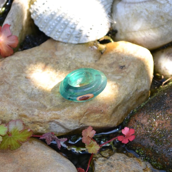 Resin Blue Ring with Eye