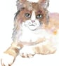 Cute Cat art, original painting - Image 3