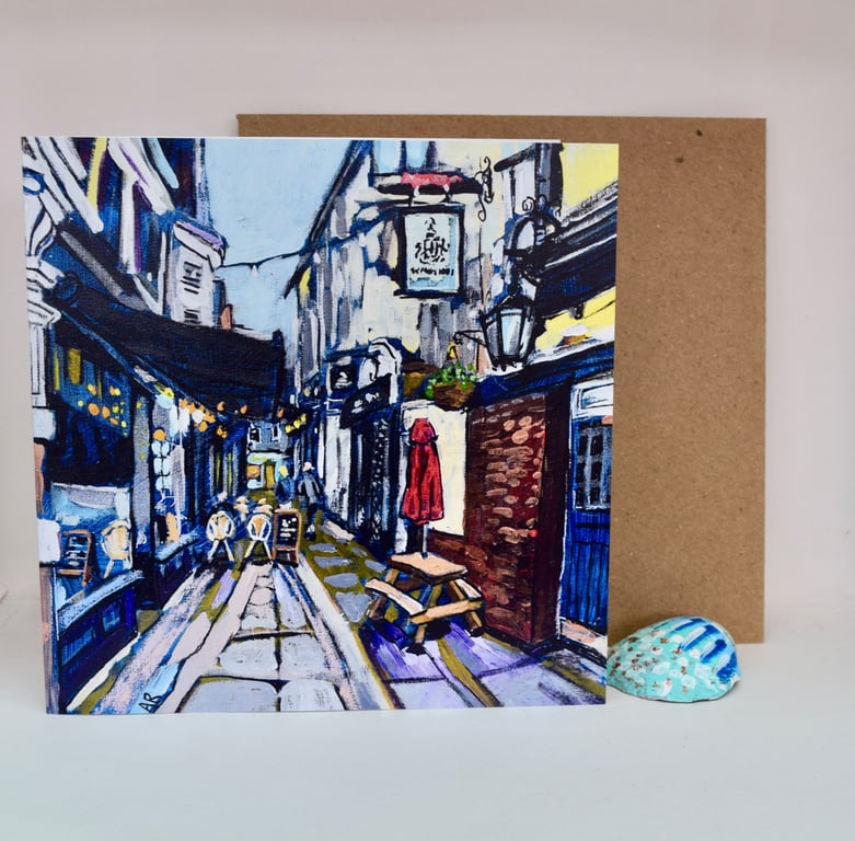 Delightful Richmond Lanes – Blank Richmond Greeting Card - London Art Card