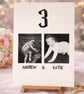 When We Were Wedding Photo Card, Childhood Photo Table Display