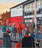 Crusaders, Framed & Unframed Art Print Football Club FC, Seaview Stadium Gift - Image 2