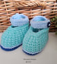 Designer Baby Boy's Hand Knitted Shoes   3 - 6 months size - Image 6