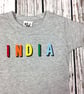 Kids rainbow name T-Shirt- child's birthday top- Shirt for boy or girl - Image 2