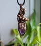 Natural Brandberg Crystal & Copper Necklace Pendant Gift Jewellery Jewelry - Image 7