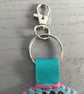 Hand Embroidered Sewing Bag Charm or Keyring - Image 4