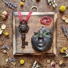 Threshold Guardian plaque-handcrafted spirit talisman