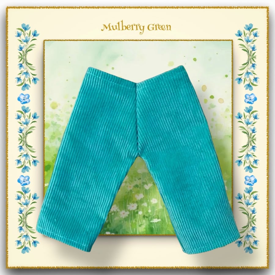 Turquoise Corduroy Trousers