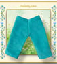 Turquoise Corduroy Trousers - Image 1