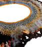 One of a Kind Autumnal Boho Crochet Collar in Reclaimed Yarns - Image 4