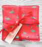Reusable Baby Wipes, Face Cloths, Washable Wipes, Eco Friendly, Flamingos-BD144