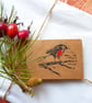 Robin Gift Tags x 6 - Handmade Christmas - Image 1