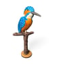 Mini kingfisher needle felted sculpture - Image 2